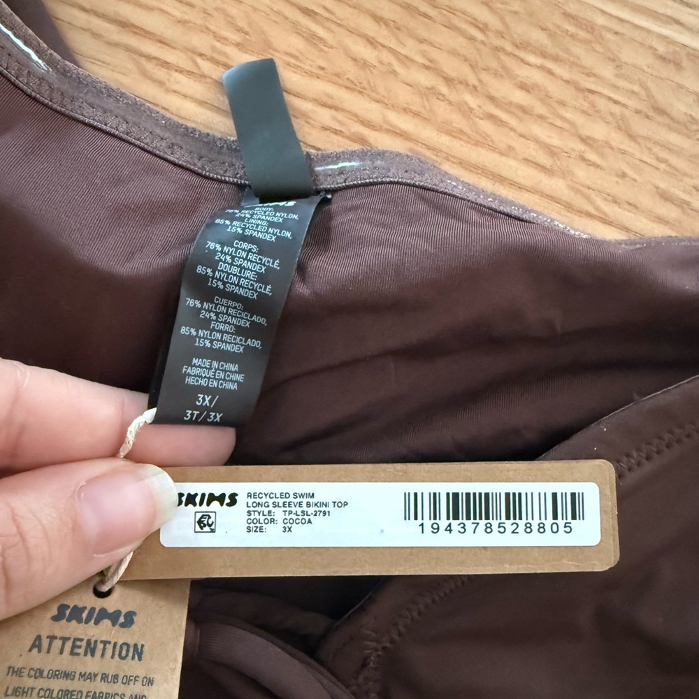 SKIMS Cocoa Bikini NWT - Picture 4 of 7